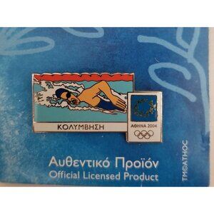 Athens Olympics 2004 Swimming Pin NOC M363
